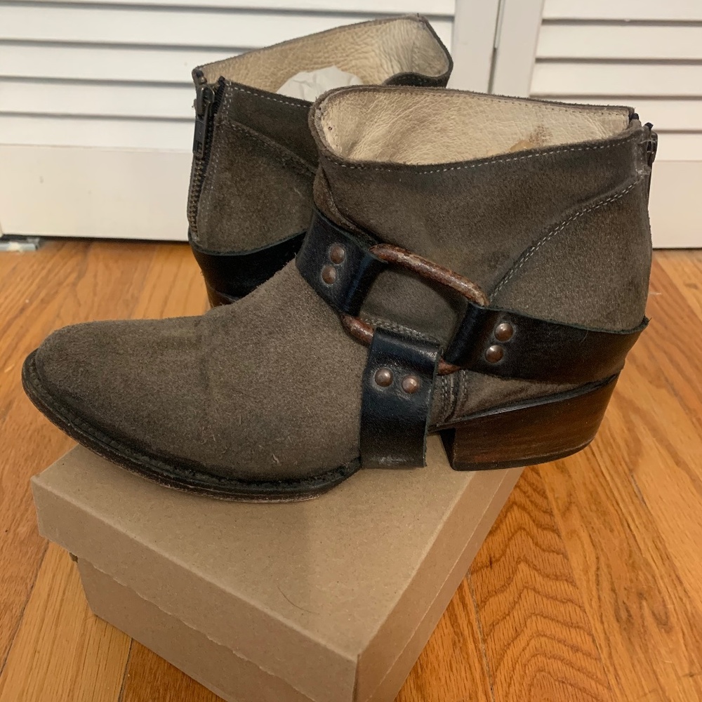 Freebird harness ankle booties